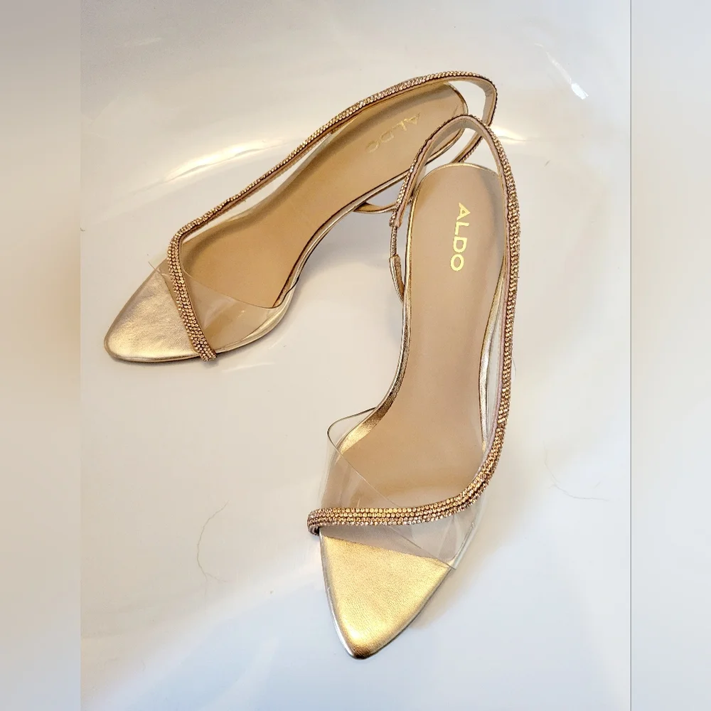 ALDO Twist Strap Sling Back Shoe Sz. 7.5 - Picture 3 of 14